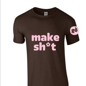 Make sh*t brown/pink tee